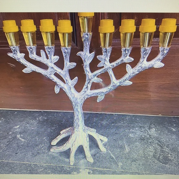 Sam Judaica Chanukah Menorah Candle Stand - Picture 5 of 6